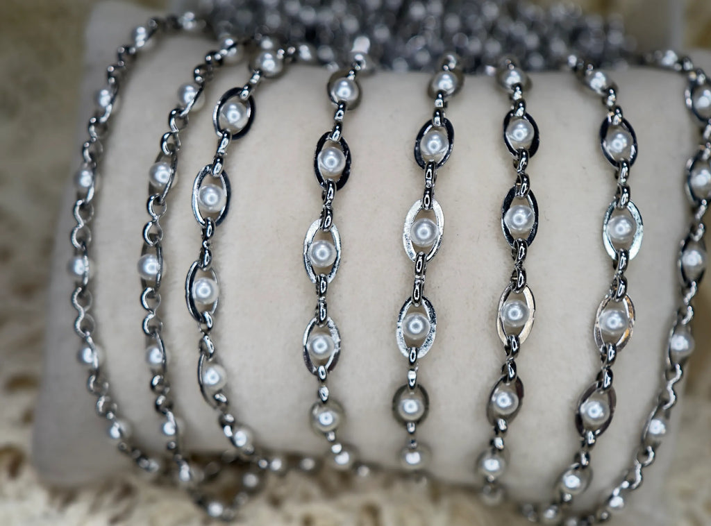 Michelle Pearl Chain | 14k PVD Gold / 304 Stainless Steel