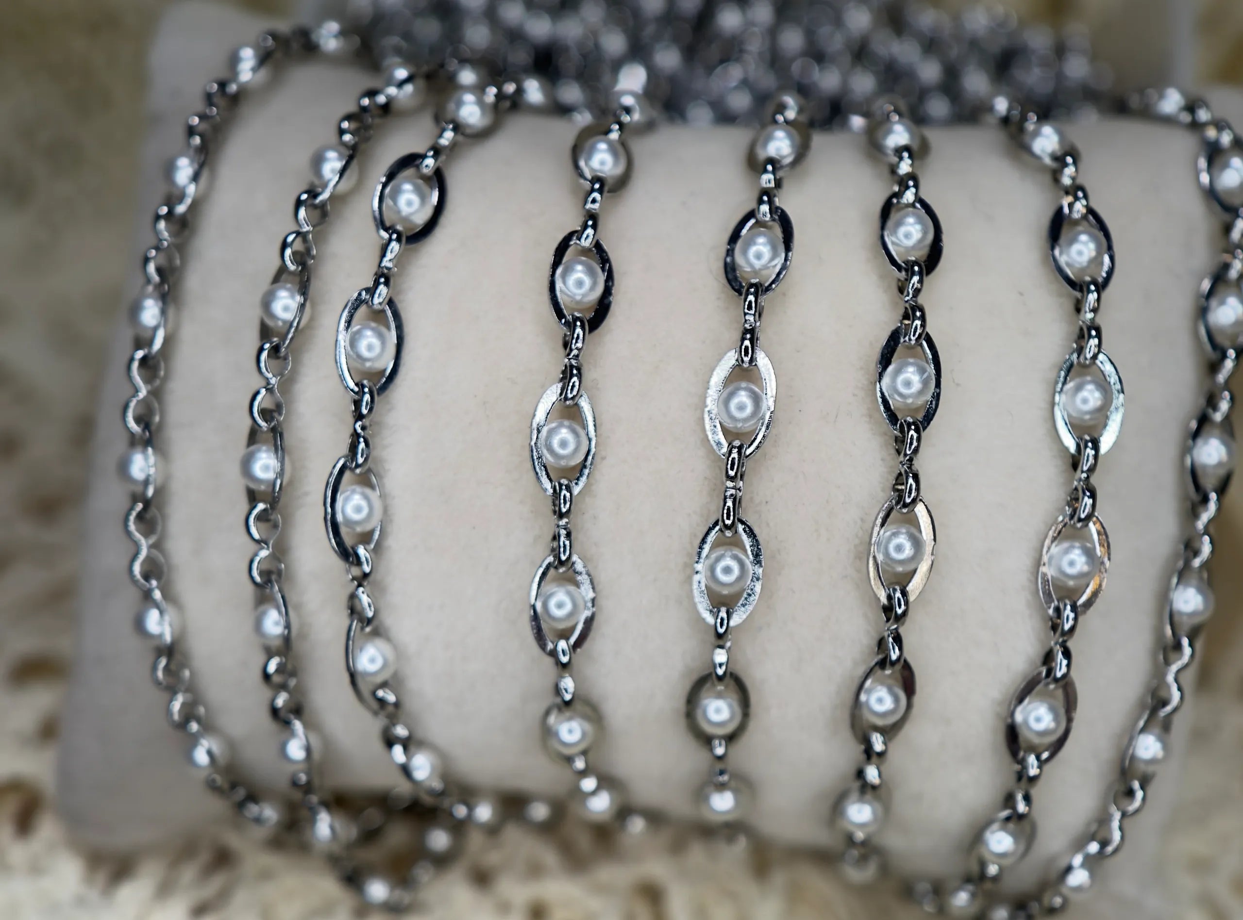 Michelle Pearl Chain | 14k PVD Gold / 304 Stainless Steel