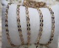 Mocha Enamel | PVD Gold Oval Chain