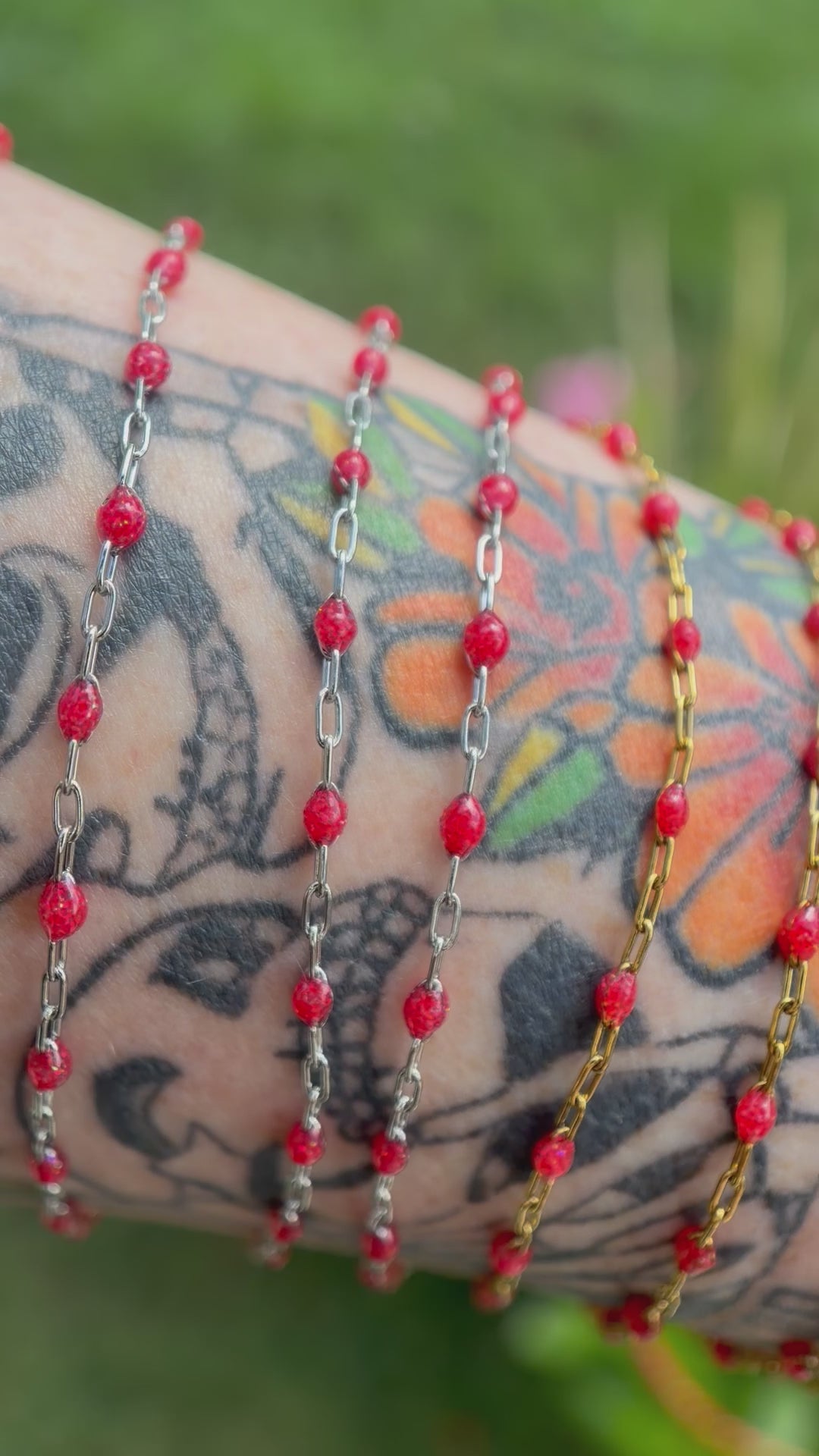 Bonfire Babe Sparkly Sunburst Chain
