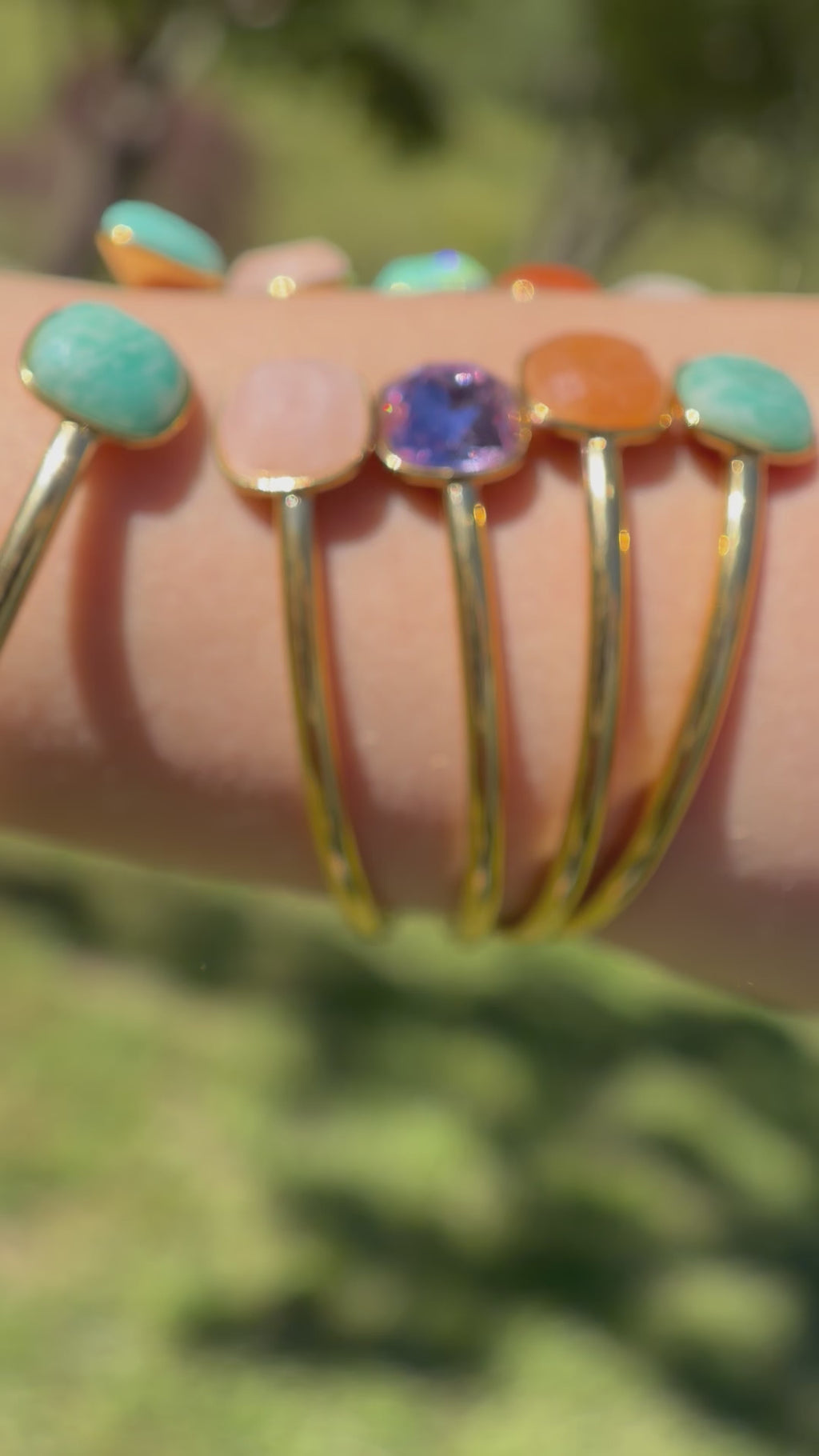 Gemstone Glow Mystery Cuff