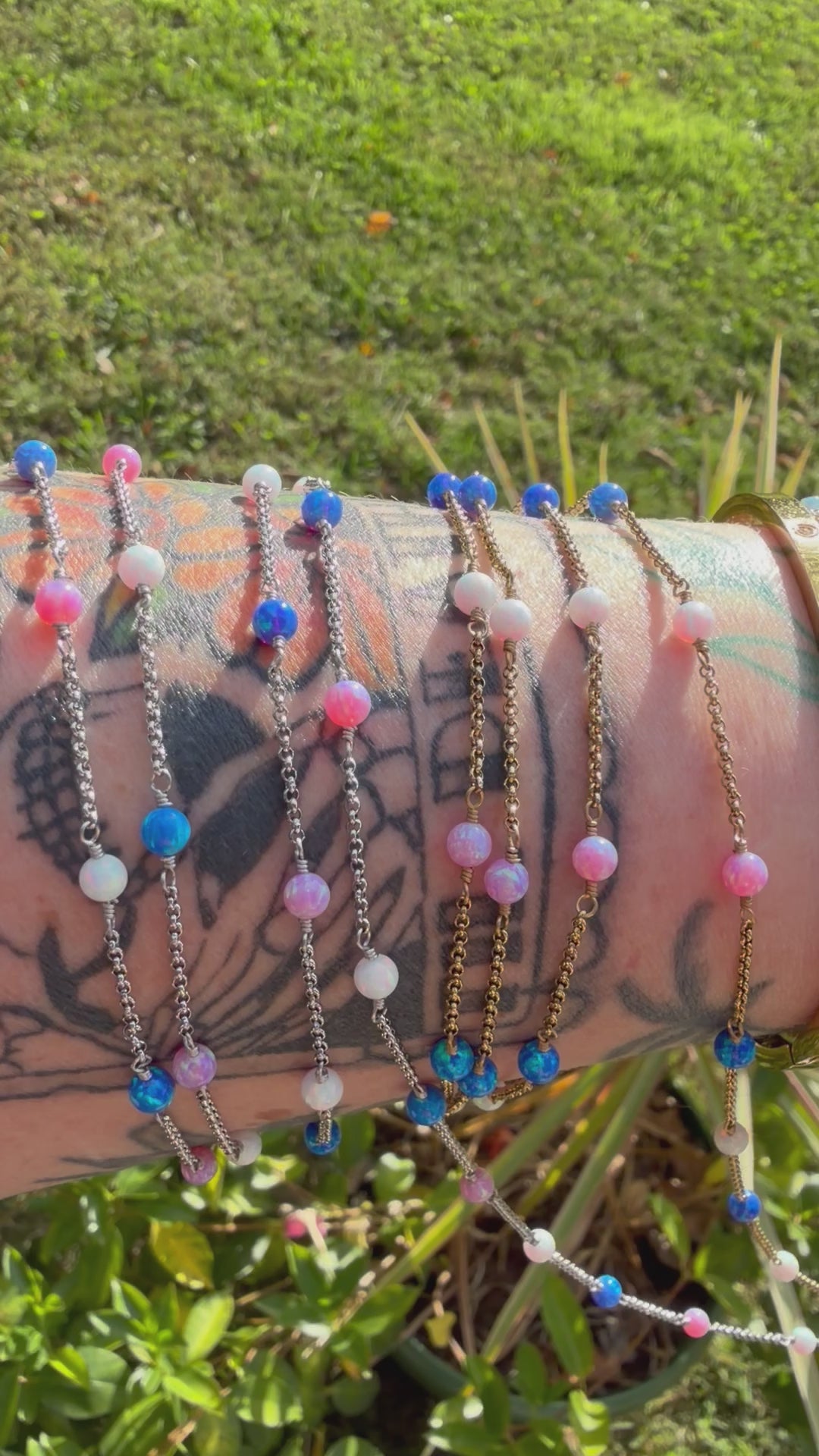 The Lilly Rose Tri-Colored Opalite™ Chain