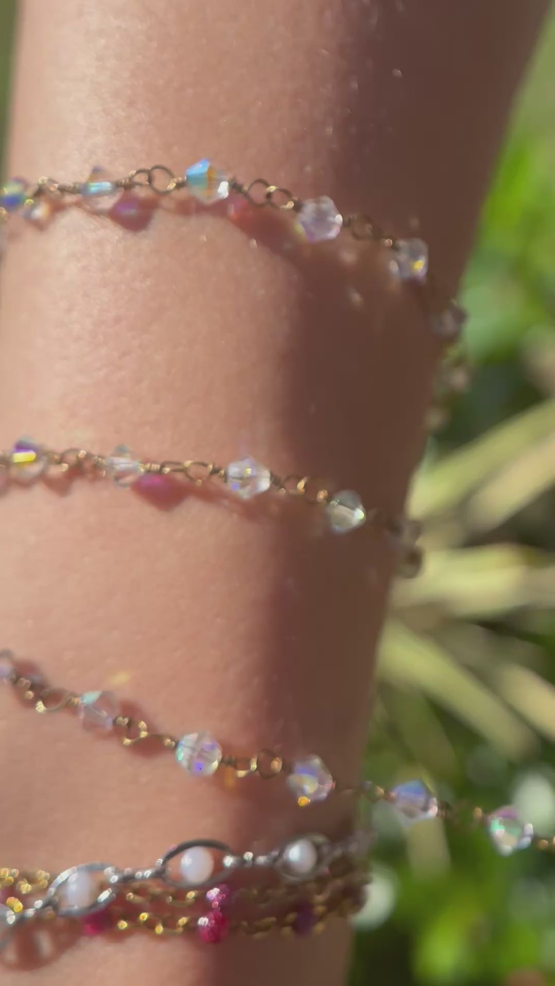 Oaklynn ✨ | Swarovski Wire Wrapped Crystal Chain