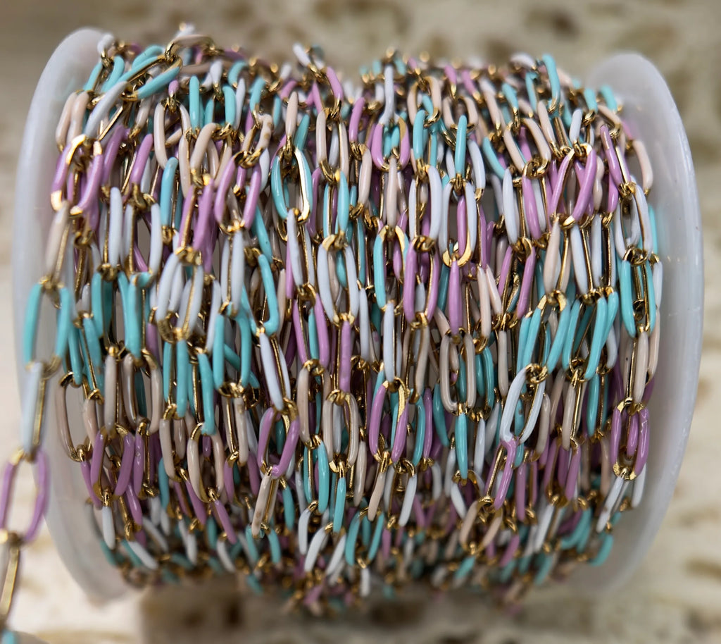 Candyland™ | 14K PVD Gold Paper Clip Chain