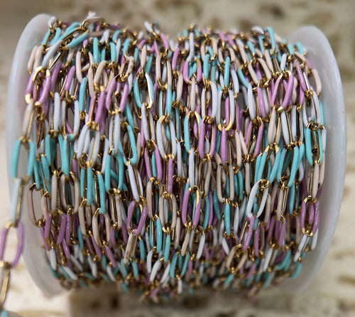 Candyland™ | 14K PVD Gold Paper Clip Chain