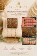 Summer Sunset Sparkly Beaded | 14K PVD Gold Satellite Chain