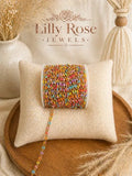 Rainbow Summer Sunset | Oval Link Chain