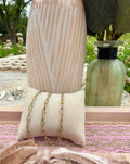 Sparkly Opalite Enamel | PVD Gold Paper Clip Chain