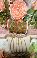 Rainbow Summer Sunset | 14K PVD Gold Satellite Chain