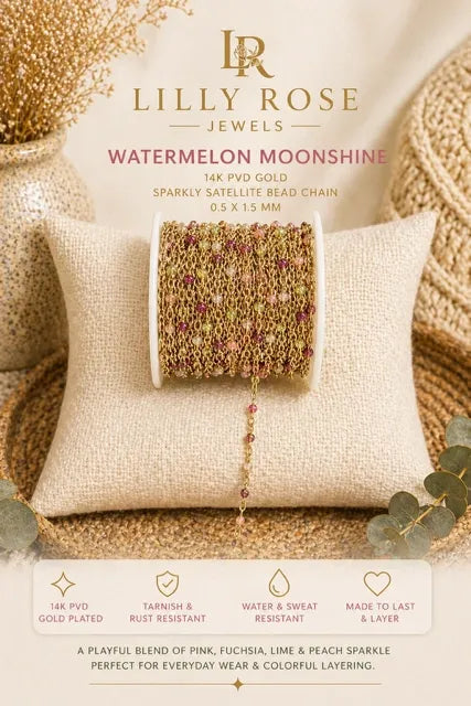 14K PVD Watermelon Moonshine