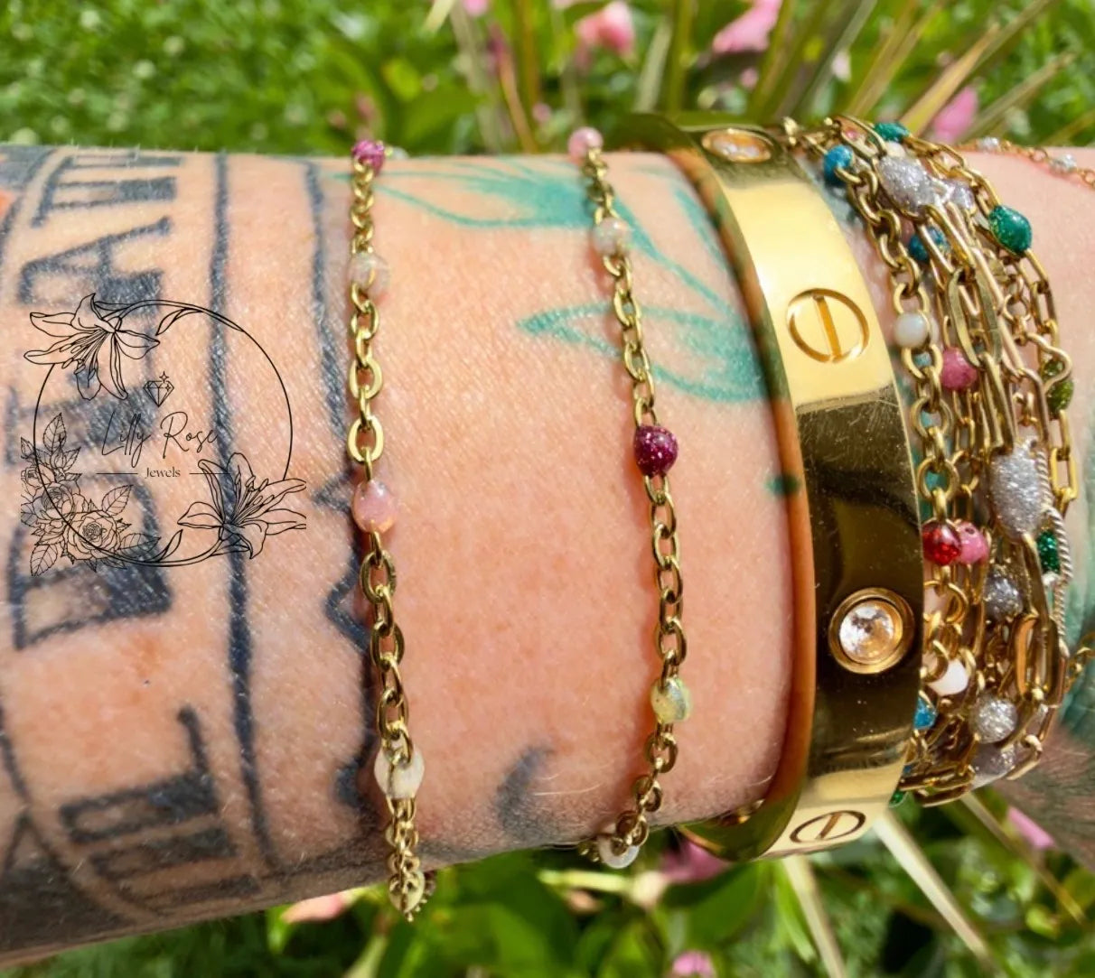 14K PVD Watermelon Moonshine