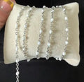 White Enamel | Stainless Steel Satellite Chain