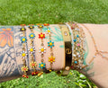 Rainbow Wildflower | 14k PVD Gold Chain