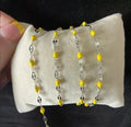 Yellow Enamel | Stainless Steel Lip Chain